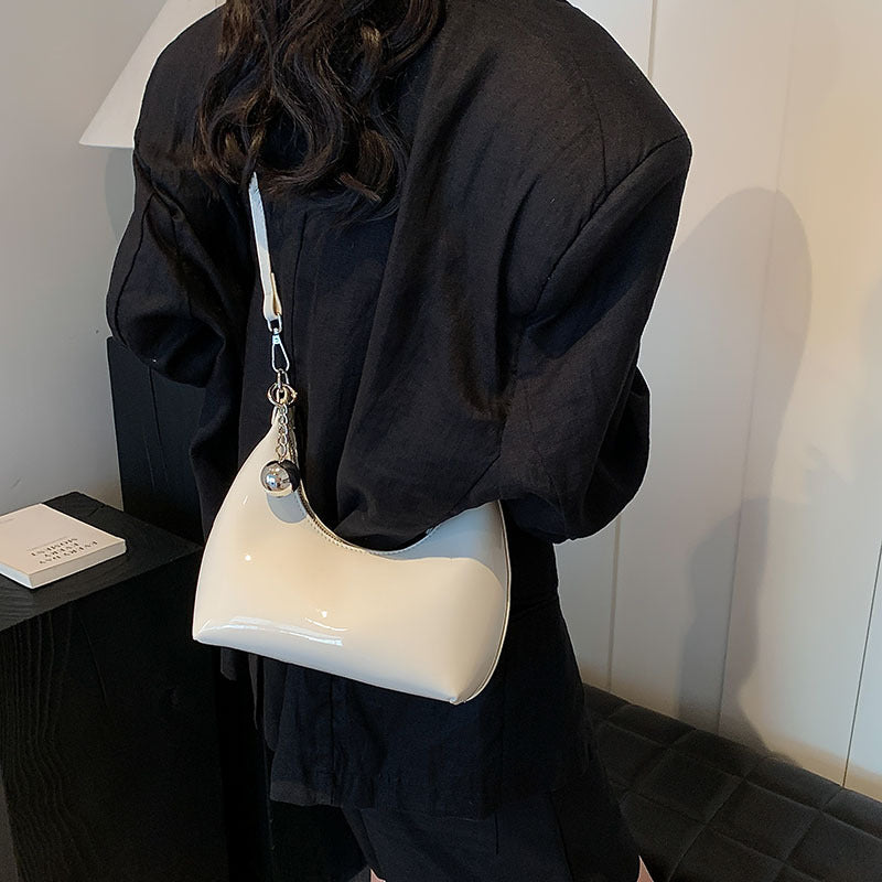 Lux Underarm Horn Female Fashion Patent Bags