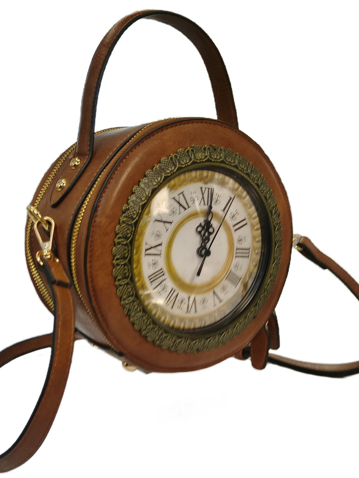 Unique Watch Creative Clock Shape Three-dimensional Portable Women's Messenger Bag