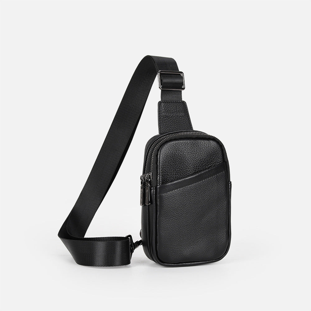 Men's Genuine Leather Personal Leisure High-grade Waterproof Shoulder Bags