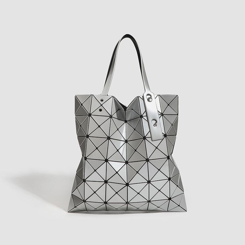 Creative Fashion Rhombus Folding Geometric Portable Women's Shoulder Bag