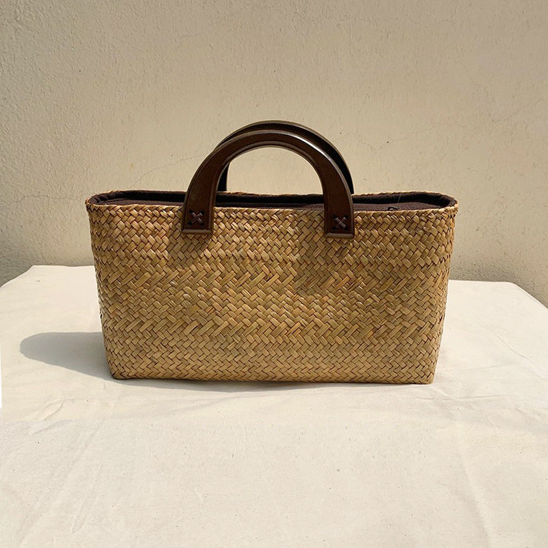 Women's Thailand Straw Handmade Retro Hand-woven Fashion Artistic Women's Handbag