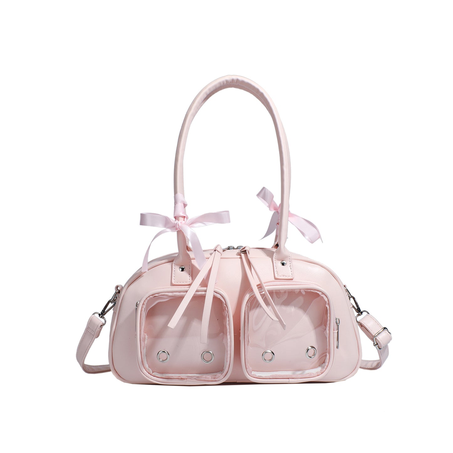 Women's Winter Bow Pillow One Underarm Two-dimensional Snacks Cartoon Backpacks