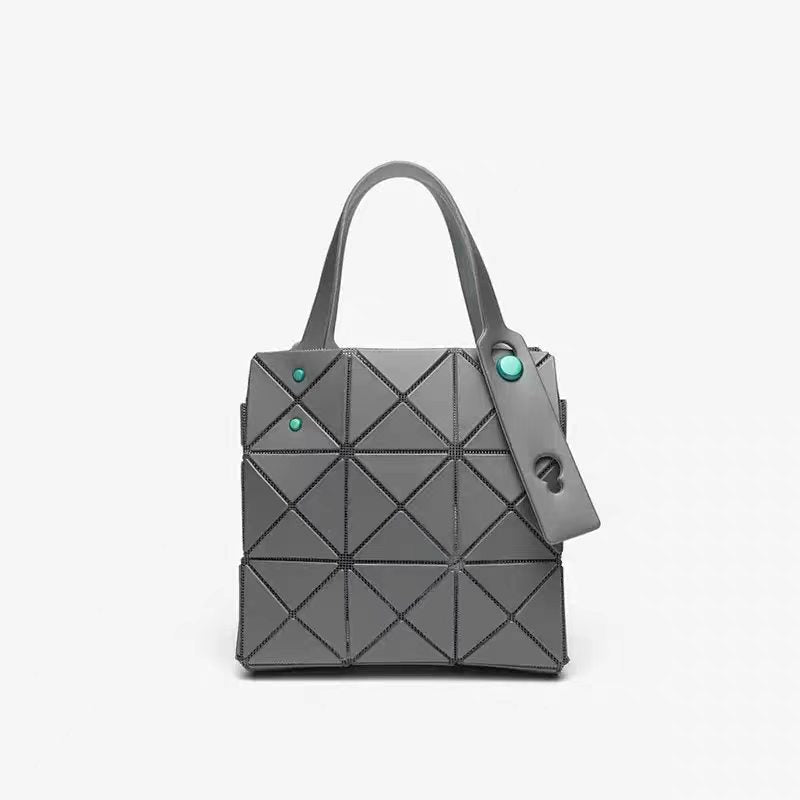 Women's Diamond Geometric Splicing Female Color Nail Folding Portable Women's Shoulder Bag