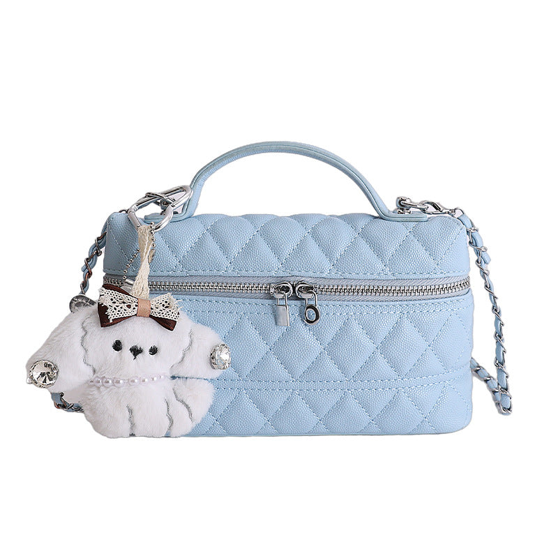 Women's Design Simple Elegant Diamond High-grade Small Square Bag