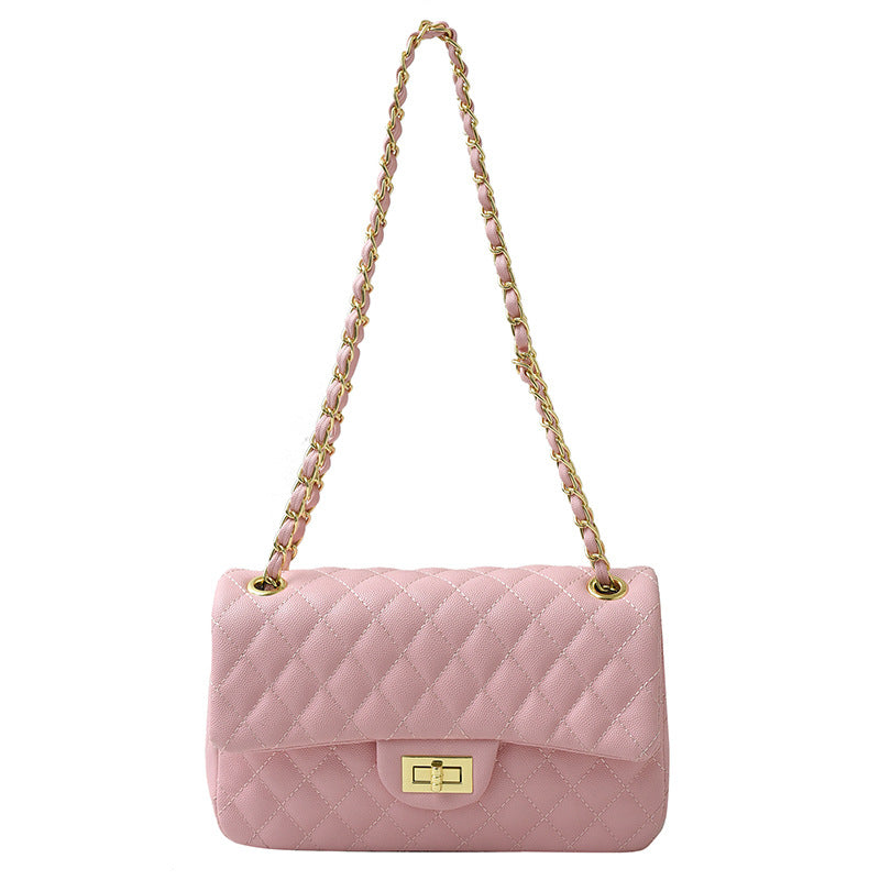 Women's Classic Style Diamond Pattern Chain Fashion Large Small Square Bags