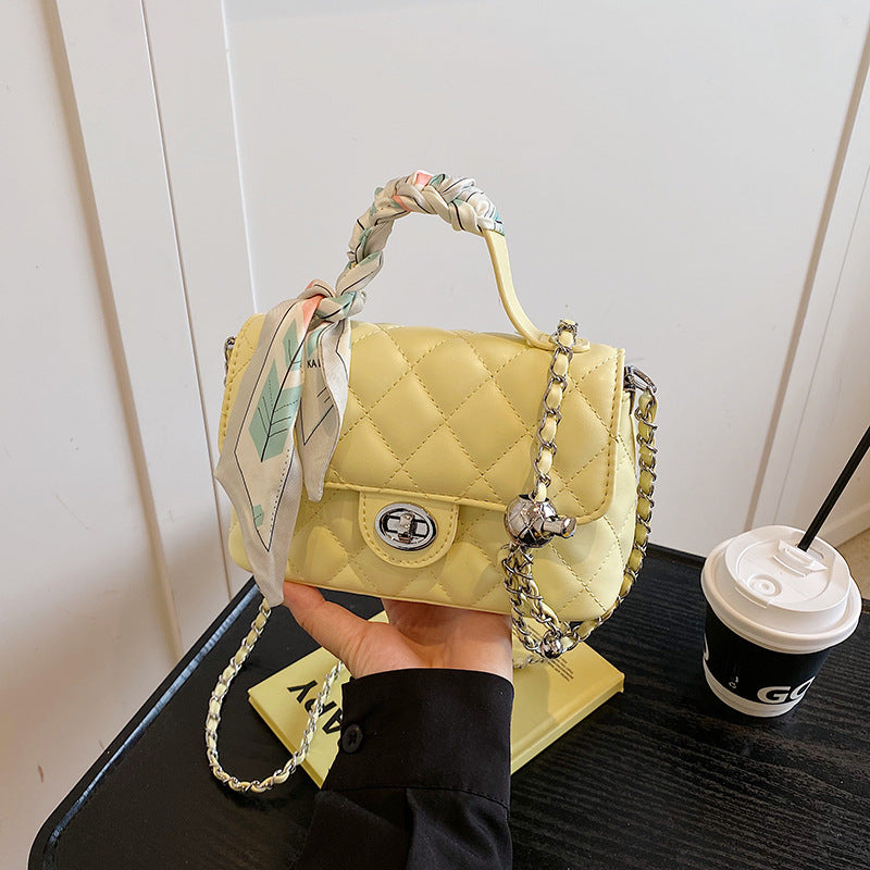 Style High-grade Fashionable Simple Portable Embroidery Small Square Bags