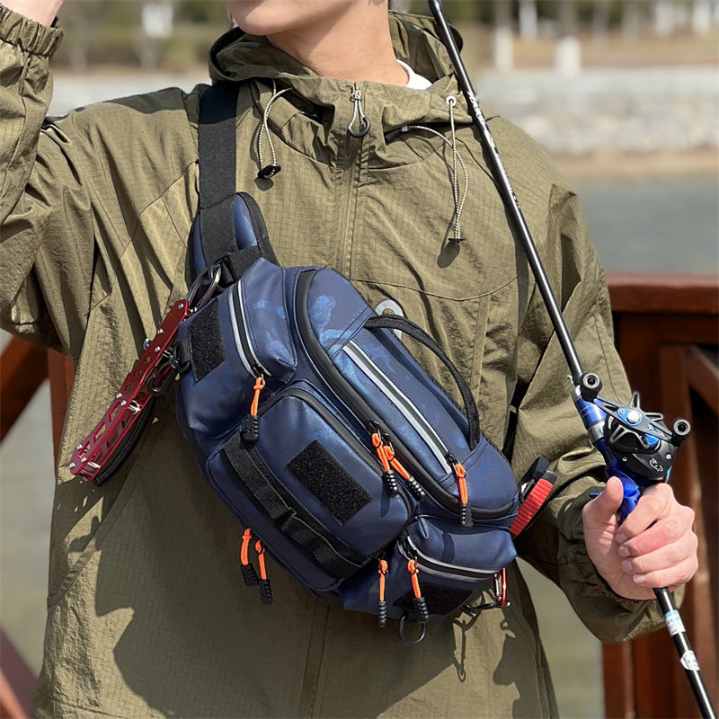 Men's Large Capacity Riding Motorcycle Fishing Gear Lure Men's Fanny Pack