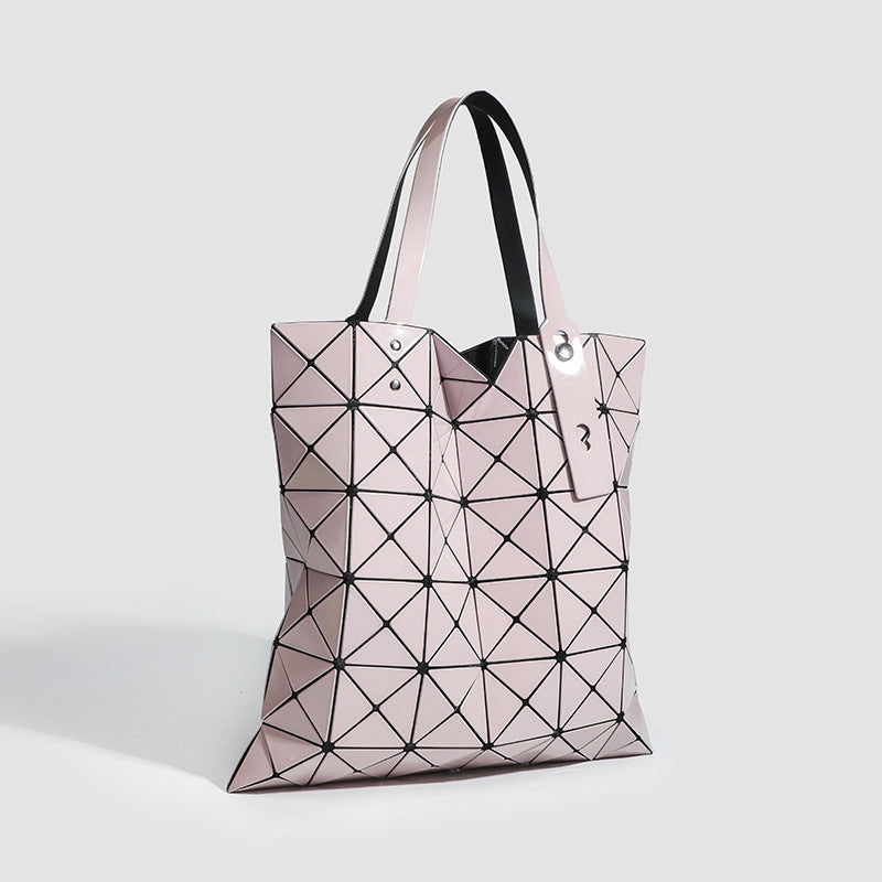 Geometric Rhombus Magic Color Large Capacity Everyday Joker Lightweight Single Women's Shoulder Bag