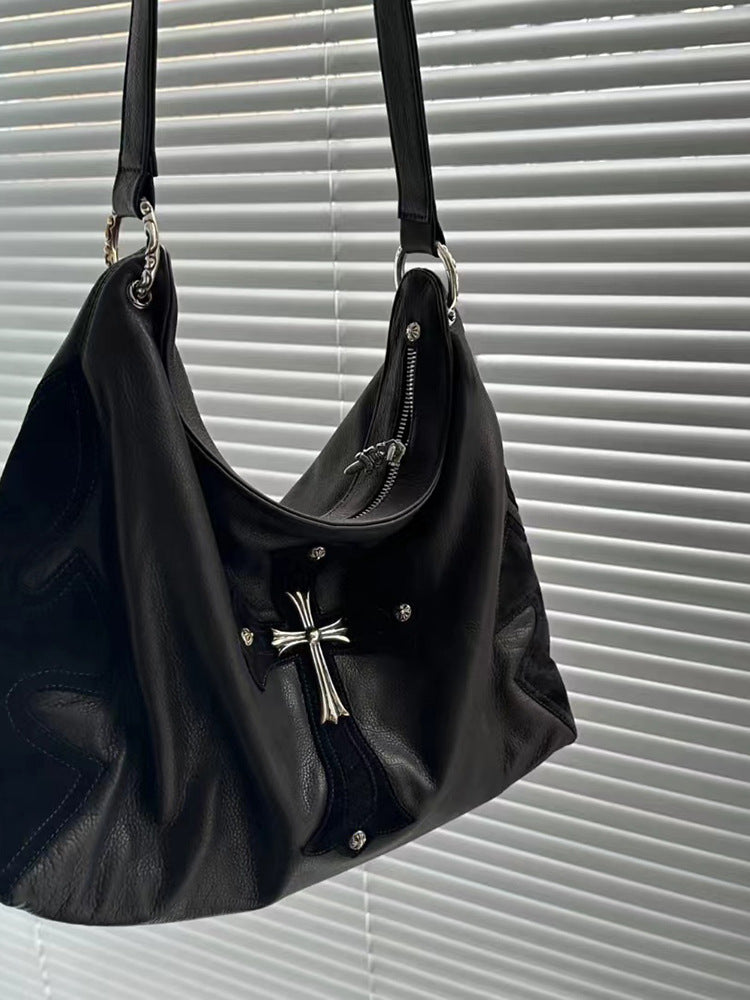Niche Advanced Cross Retro Big Large Capacity Commuter Women's Messenger Bag