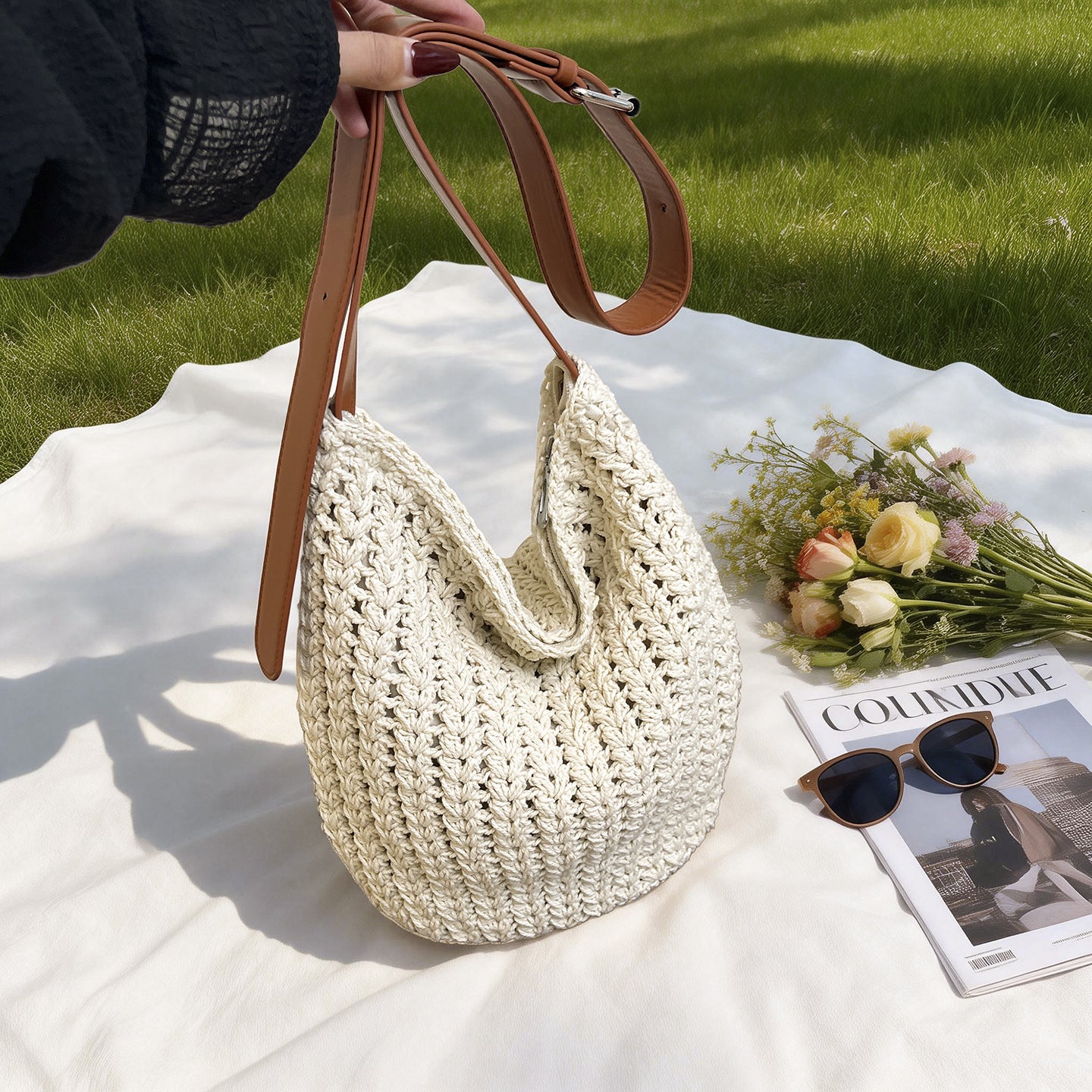 Seaside Beach Large Capacity Daily Versatile Fashion Women's Messenger Bag