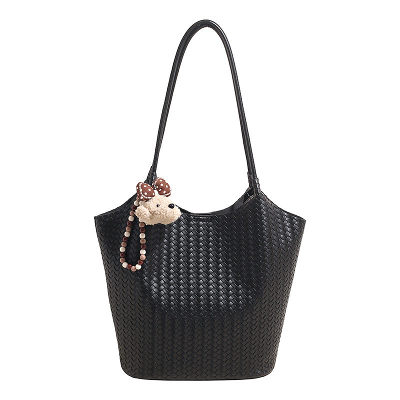 Woven Straw Female Large Capacity Versatile Fresh Seaside Beach Women's Shoulder Bag