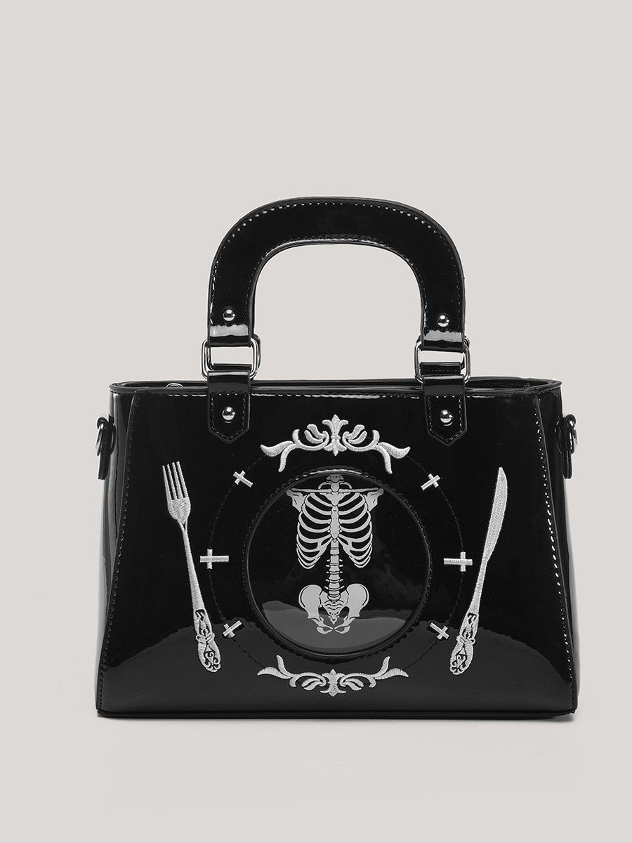 Bone China Plate Cartoon Sweet Cool Hot Underarm Women's Messenger Bag
