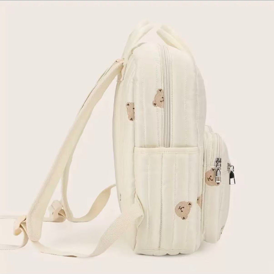 Cute Bear Printed Lightweight Large Capacity Outwear Mummy Bag
