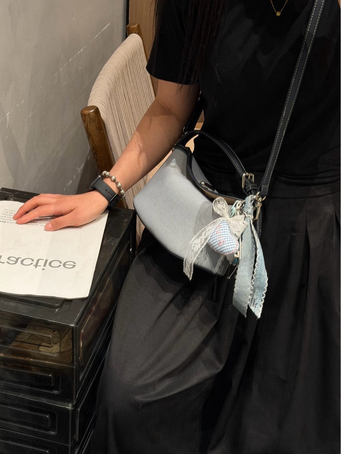 Women's Denim Lunch Box Dumpling Versatile Commuter Bags