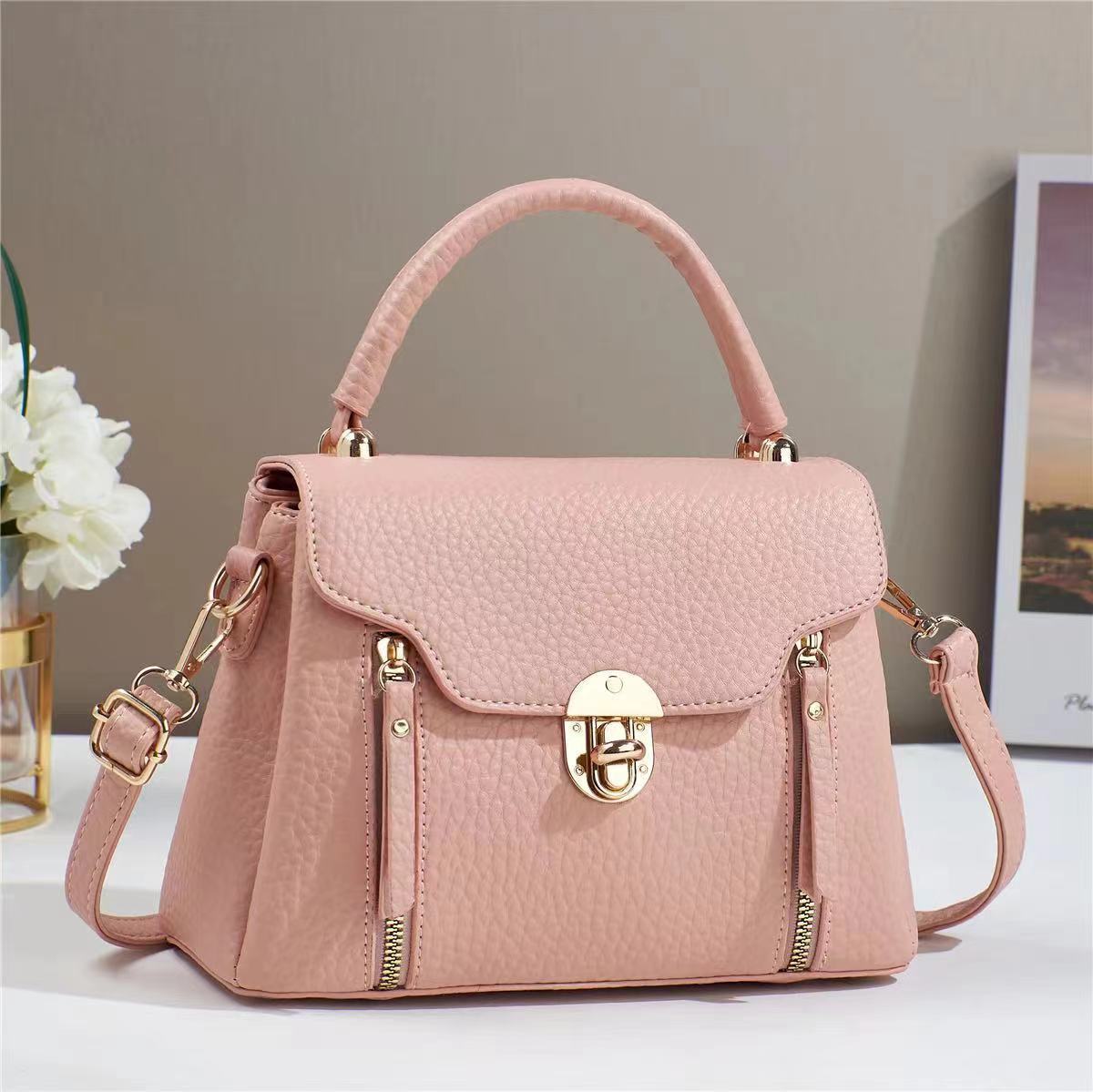 Women's Macaron Fashion Twist Flap Pouch Women's Messenger Bag