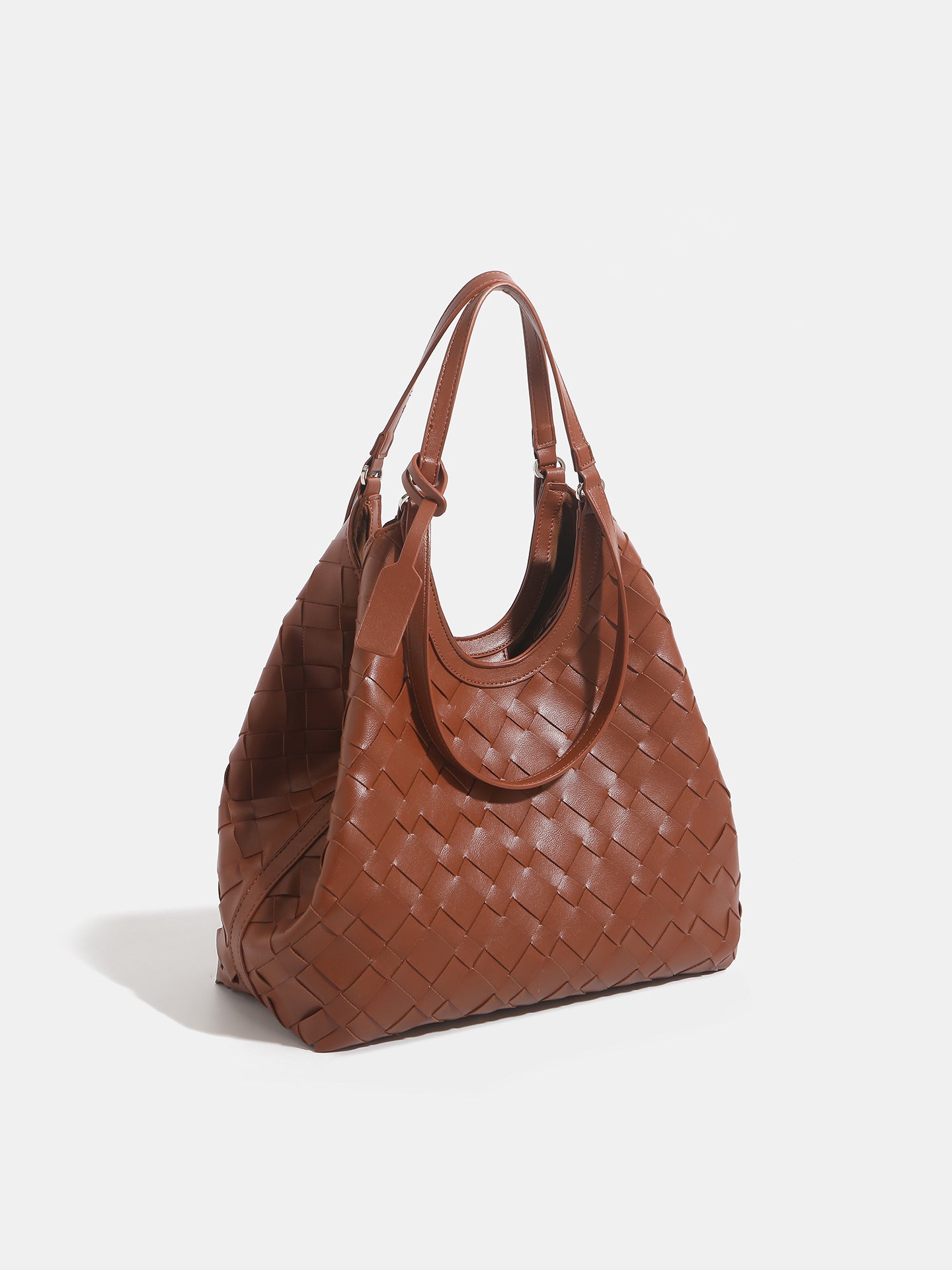 Autumn Vintage Weave Portable Female Minority Fashion Commuter Large Tote Bags