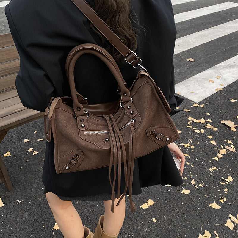 Women's Autumn Korean Fashion Retro Large Capacity Women's Shoulder Bag