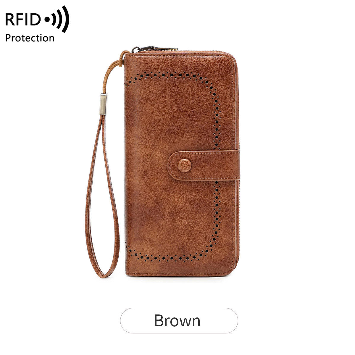 Women's Swiping Hollow Out Expanding Retro Large Capacity Card Holder
