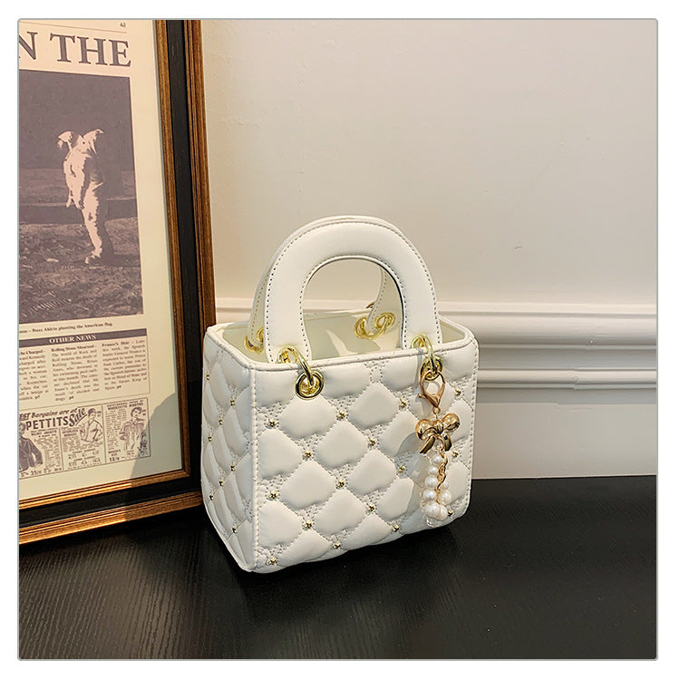 French Minority Style Summer Rhombus Embroidered Bags