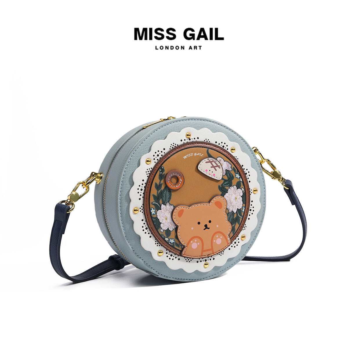 Women's Round Cute Little Bear Cartoon Bags