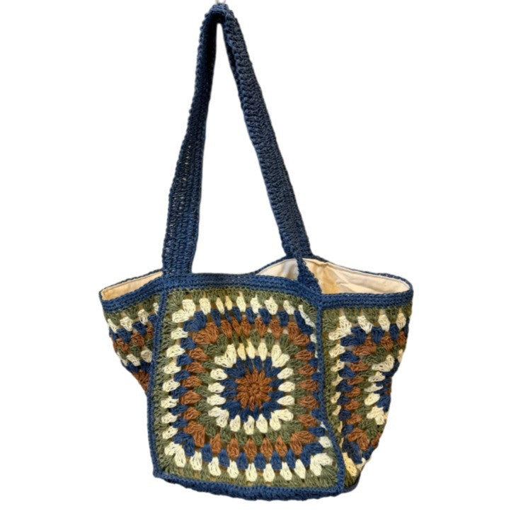 Women's Handmade Weaving Hollow Ethnic Style Large Capacity High Sense Women's Shoulder Bag