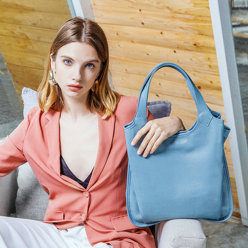 Women's First Layer Cowhide Summer Fashion Genuine Handbags