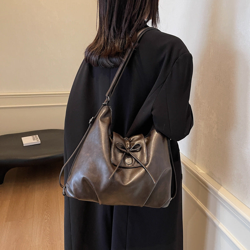 Fashion Female Trend Wild Texture Soft Surface Women's Messenger Bag