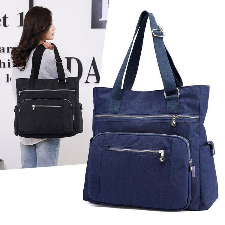 Women's Trendy Shopping Fashion Commuter Nylon Tote Bag