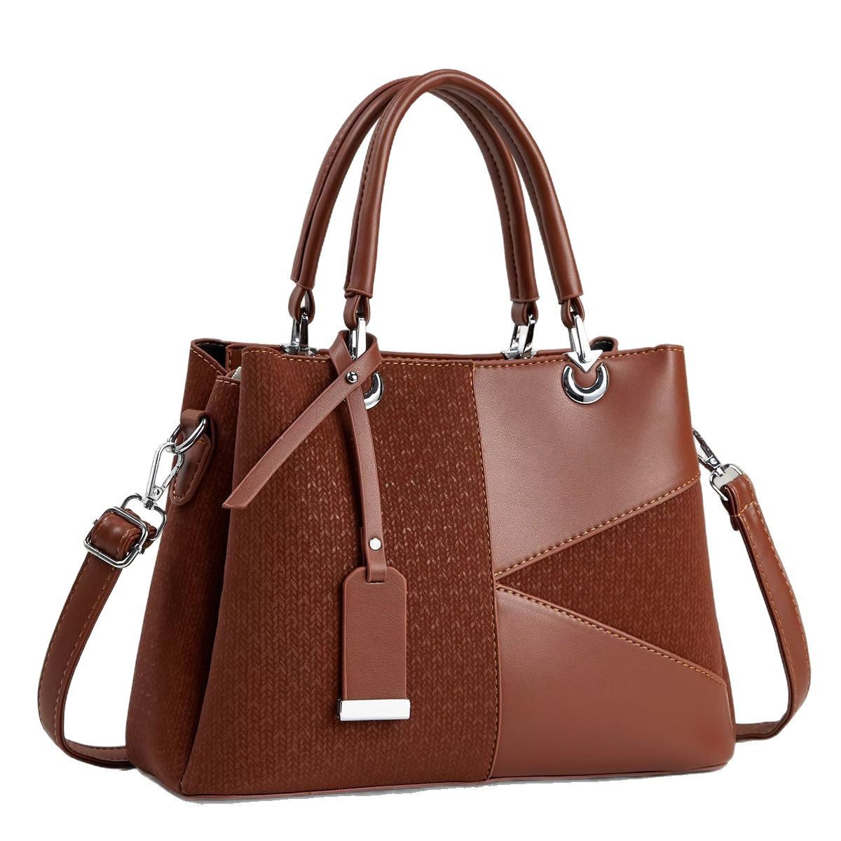 Women's Trendy Large Capacity Commuter Texture Handbags