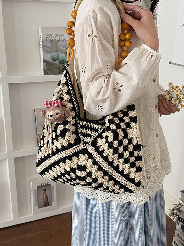 Large Capacity Woven Summer Fashion Straw Leisure Women's Shoulder Bag