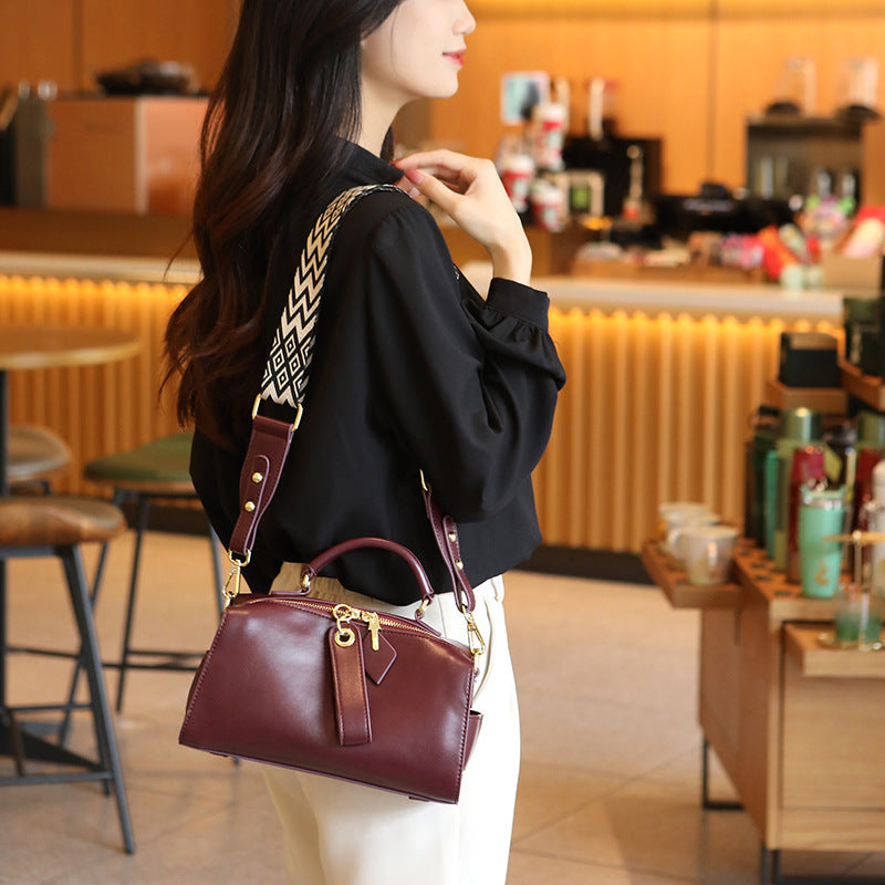 Women's Temperament Pillow Fashion Underarm Female Genuine Leather Women's Shoulder Bag