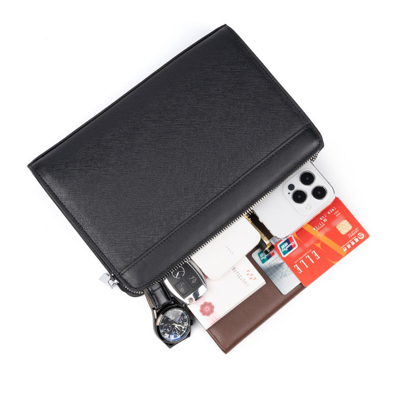 Men's Leather Password High-grade Business Large Capacity Men's Clutch
