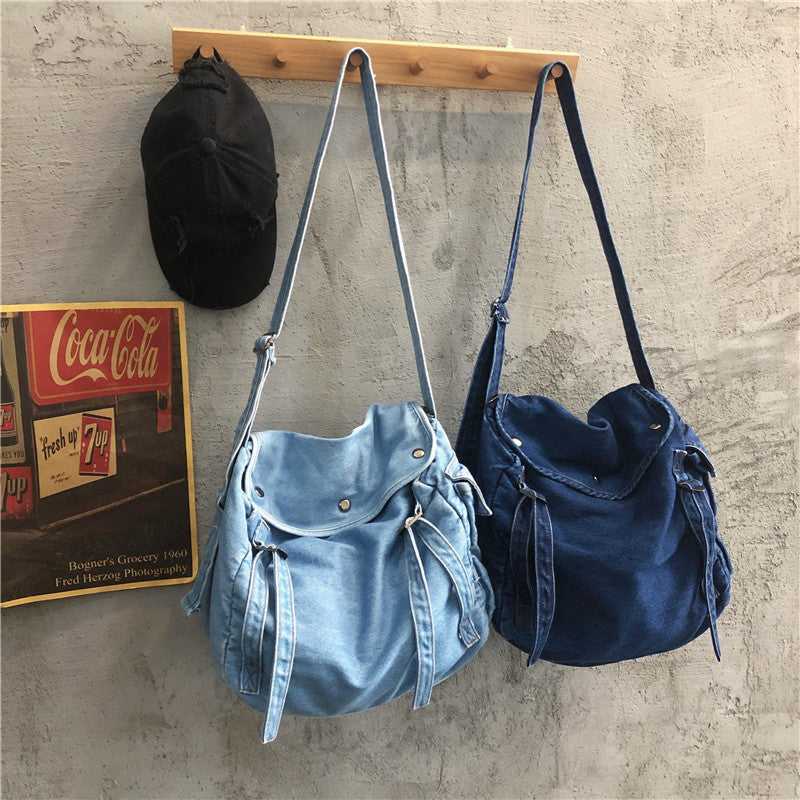 Versatile Fashion Trendy Jeans Class Commute Women's Messenger Bag