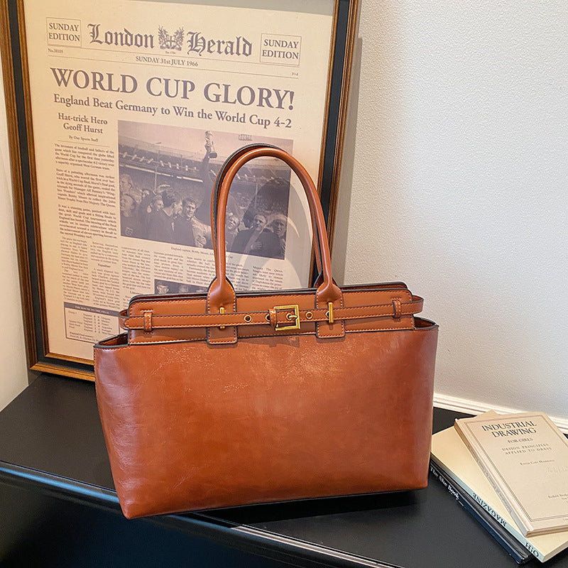 New Women's Retro Large Capacity Portable Bags
