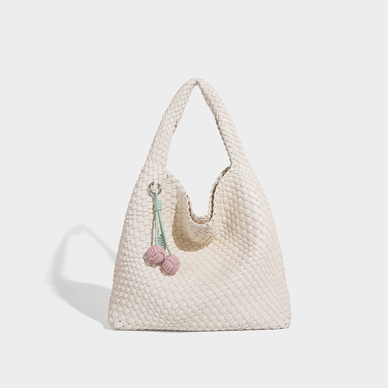 Women's Commuter Large Capacity Fashion Combination Handmade Woven Women's Shoulder Bag