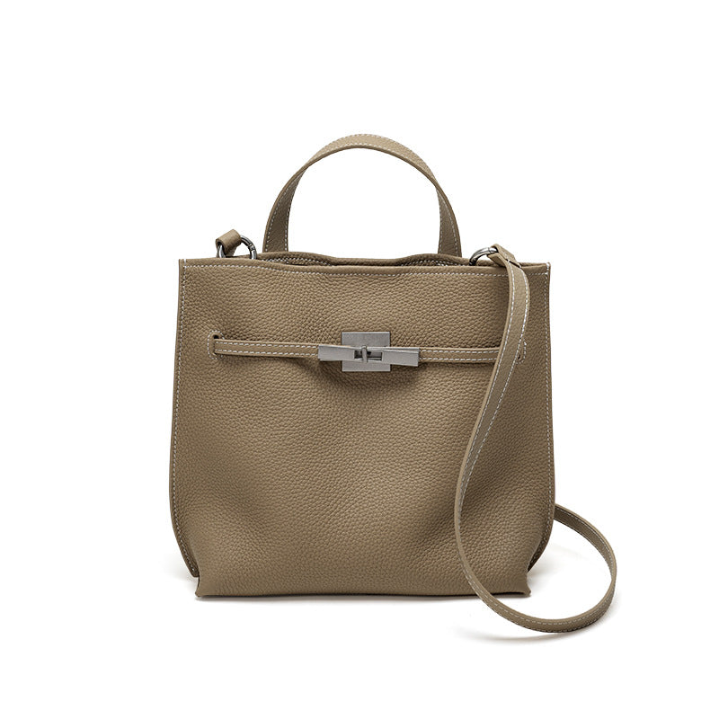 Women's High-grade Genuine Leather Portable Kelly Fashion Women's Shoulder Bag