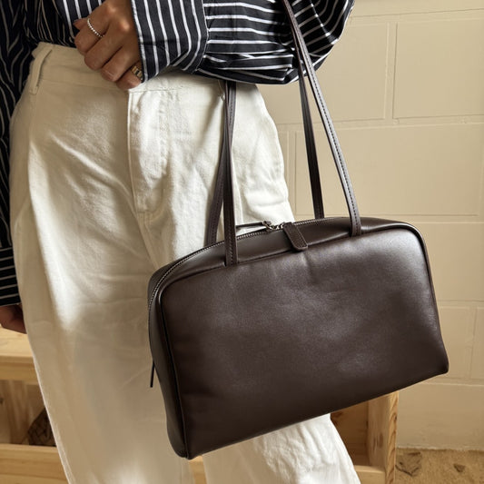 Women's Bowling Boston Large Capacity Sheepskin Women's Shoulder Bag