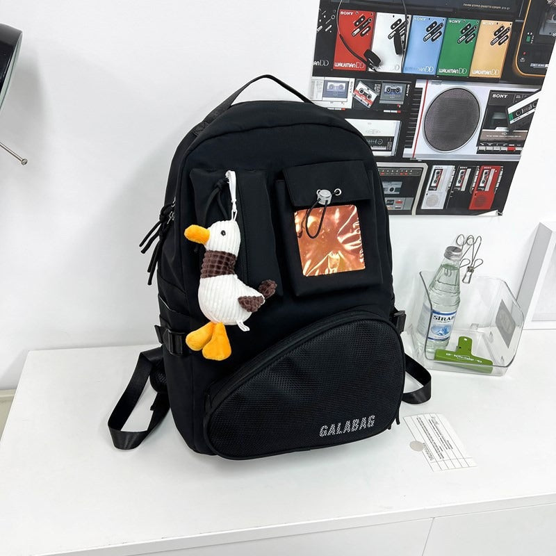 Large Capacity Female Niche Solid Color Male Good-looking Independent Sports Backpacks