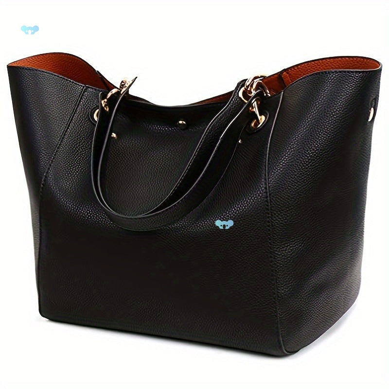 Women's Capacity Fashion Hand Simple Commute Solid Color Women's Shoulder Bag