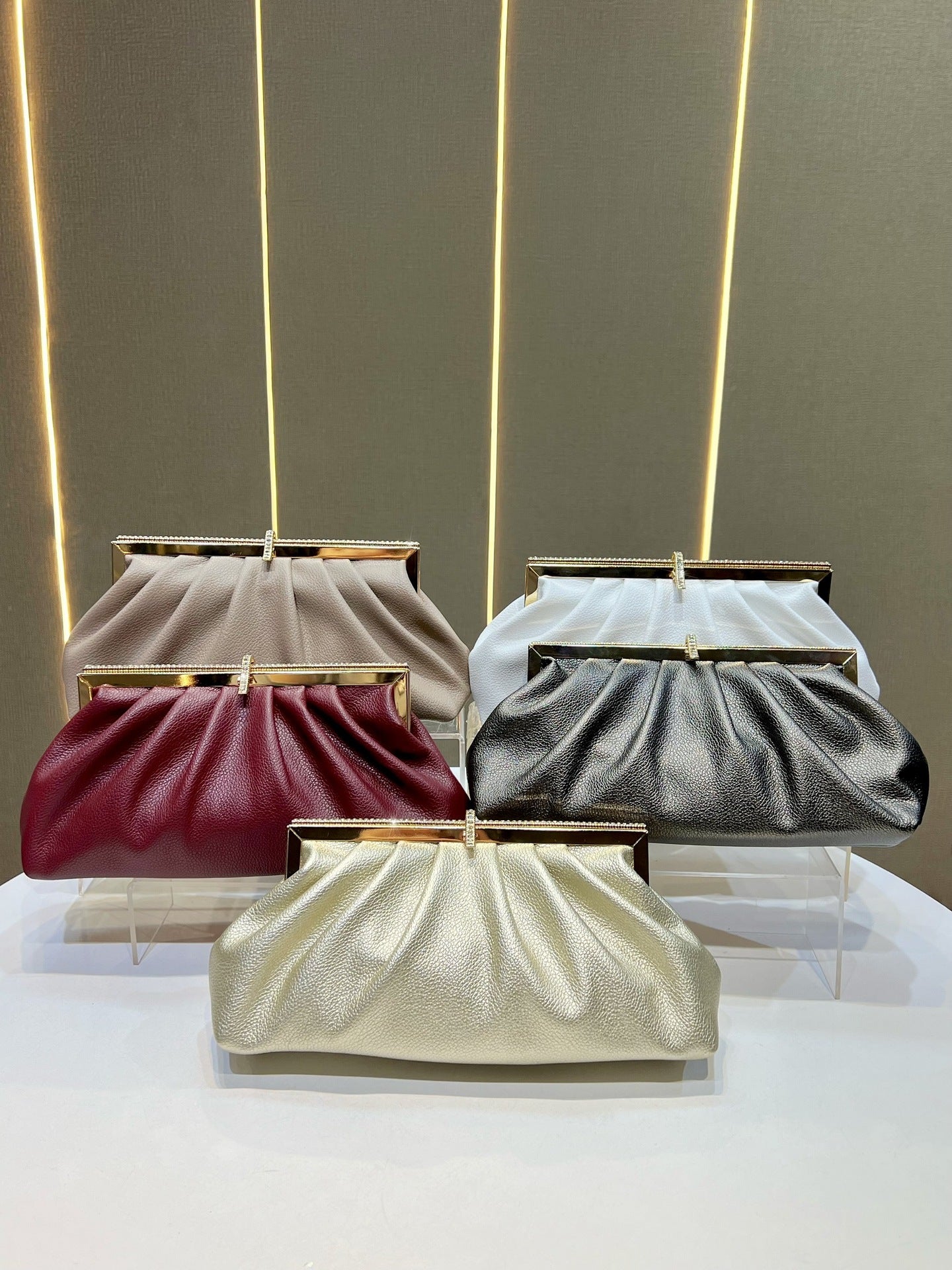 Slouchy Women's Clutch Diamond Fashion Elegant Dinner Bag