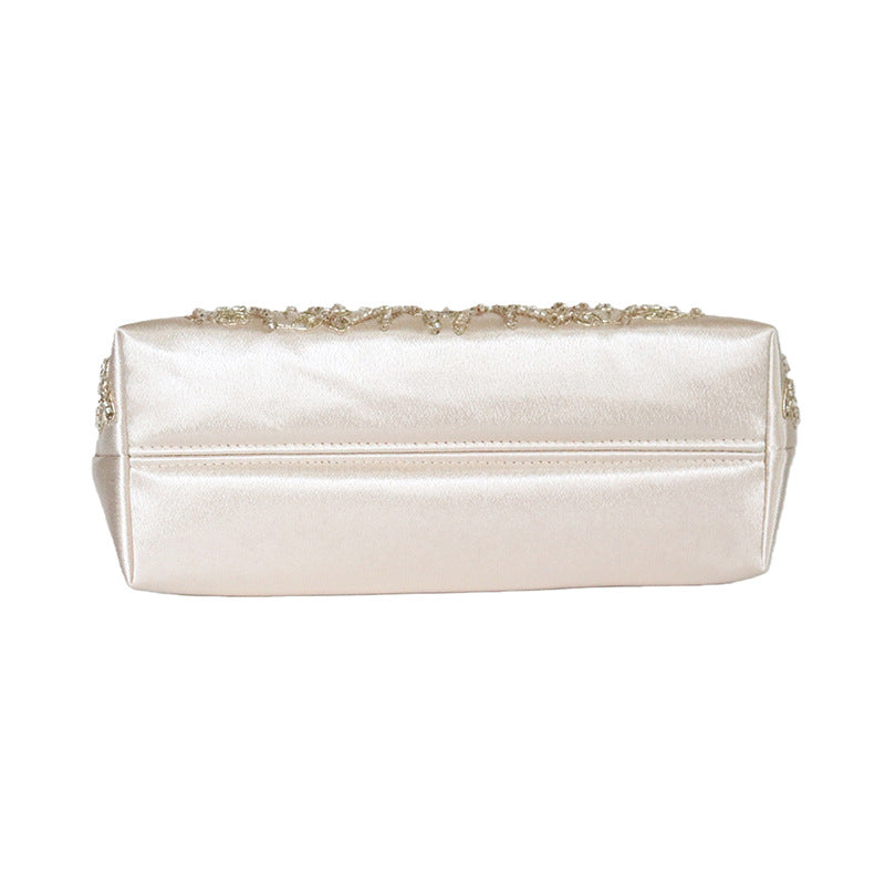 Women's Embroidered Pearl Embroidery Cheongsam Hand-held Banquet Dinner Bag