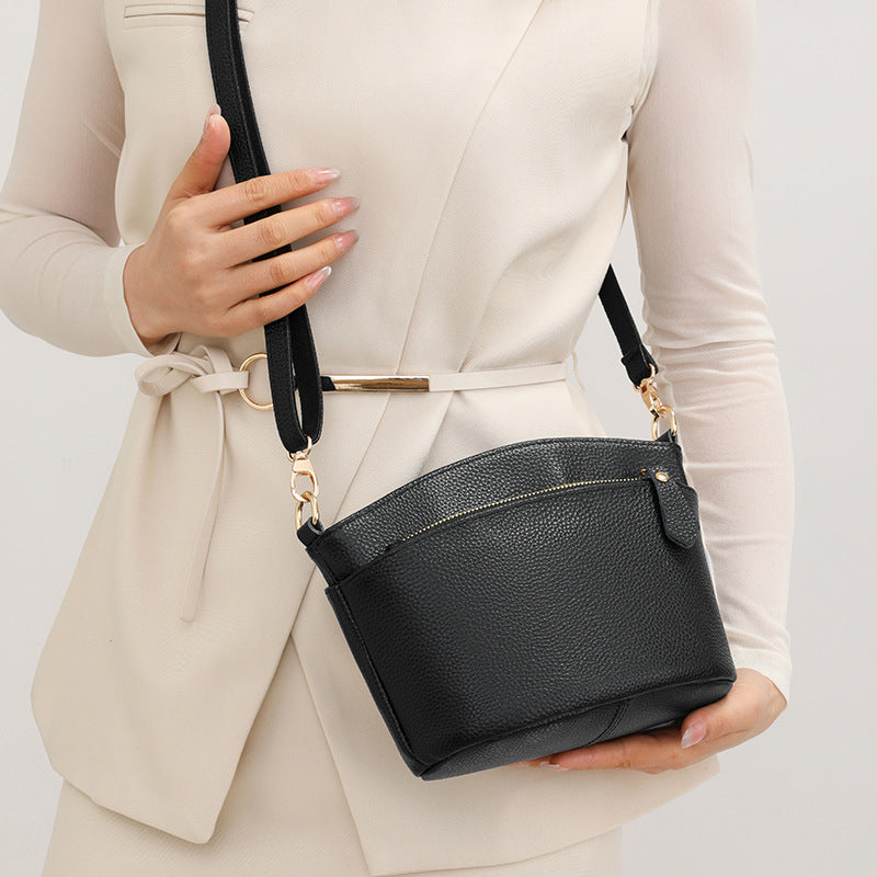 Women's First Layer Cowhide High Sense Fashion Women's Leather Bag