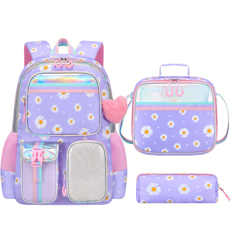 Printed Waterproof Little Daisy Cute For Primary School Bag