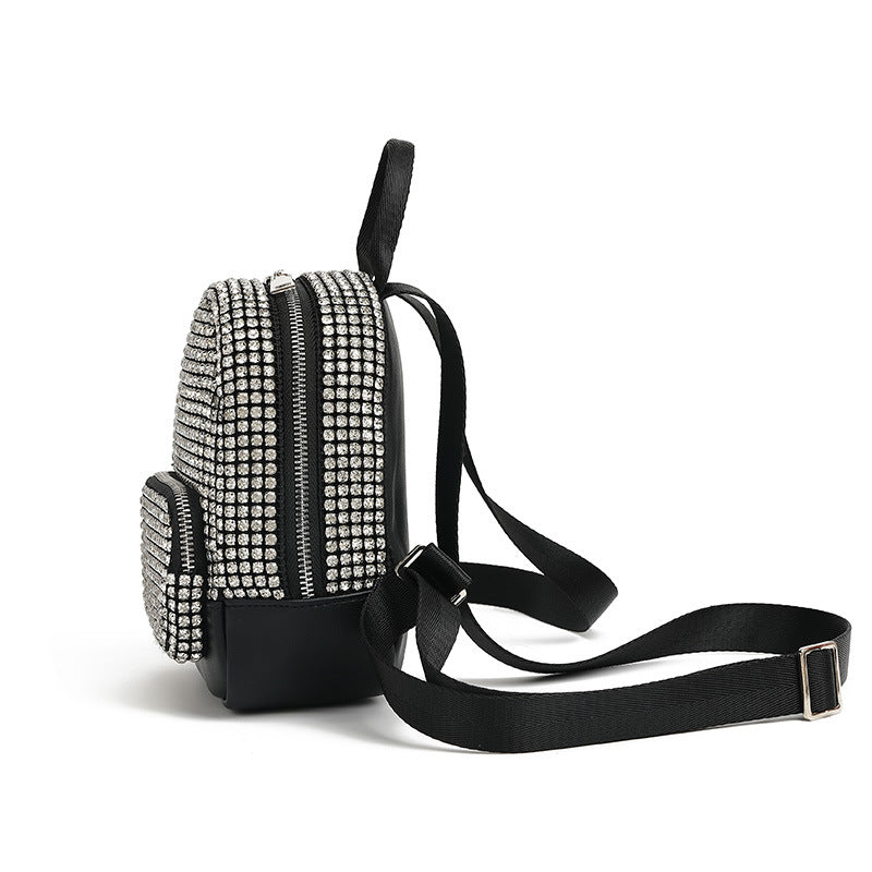 Rhinestone Cute Large Capacity Portable Fashion Trendy Leisure Backpack
