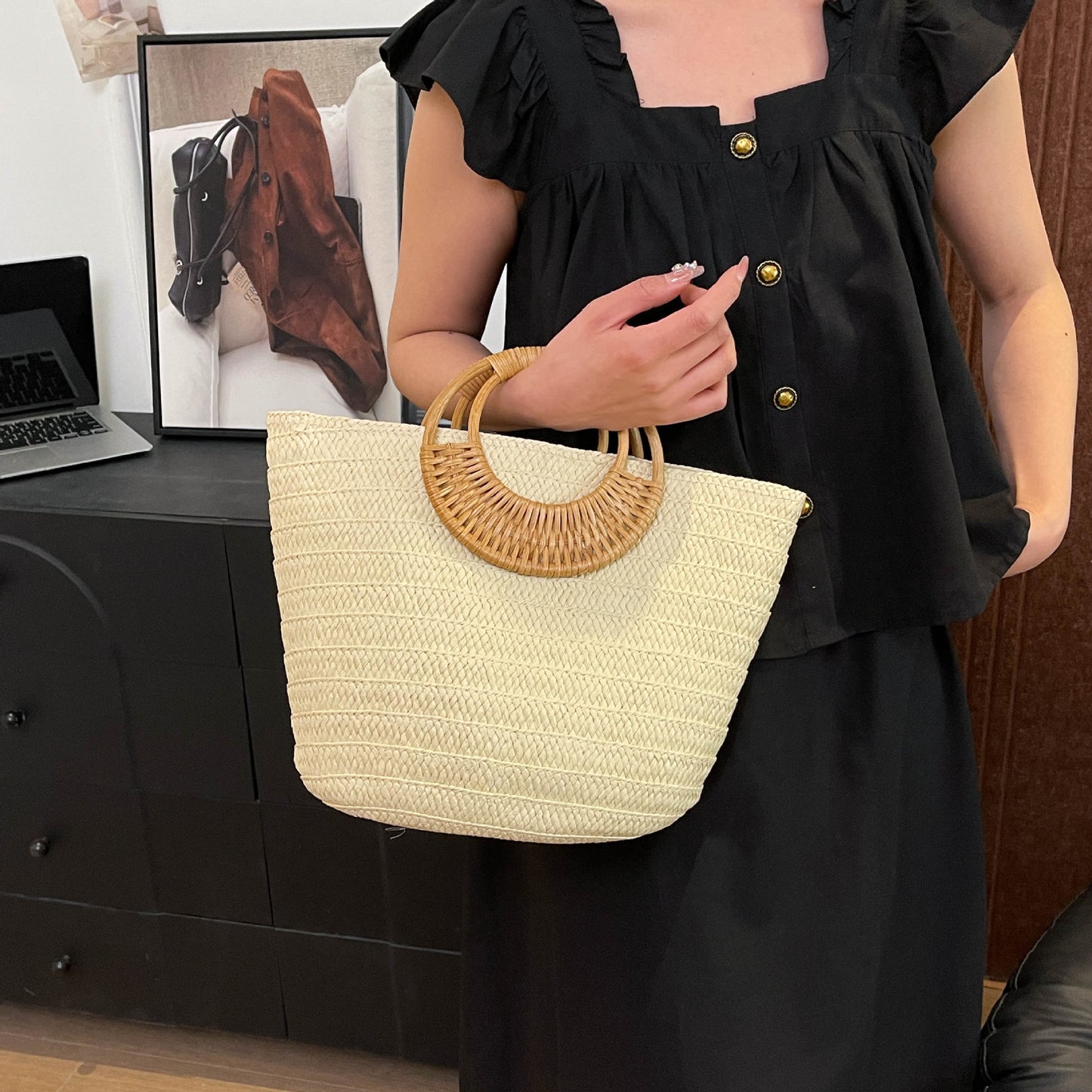 Minority Woven Vegetable Basket Affordable Luxury Tote Bags