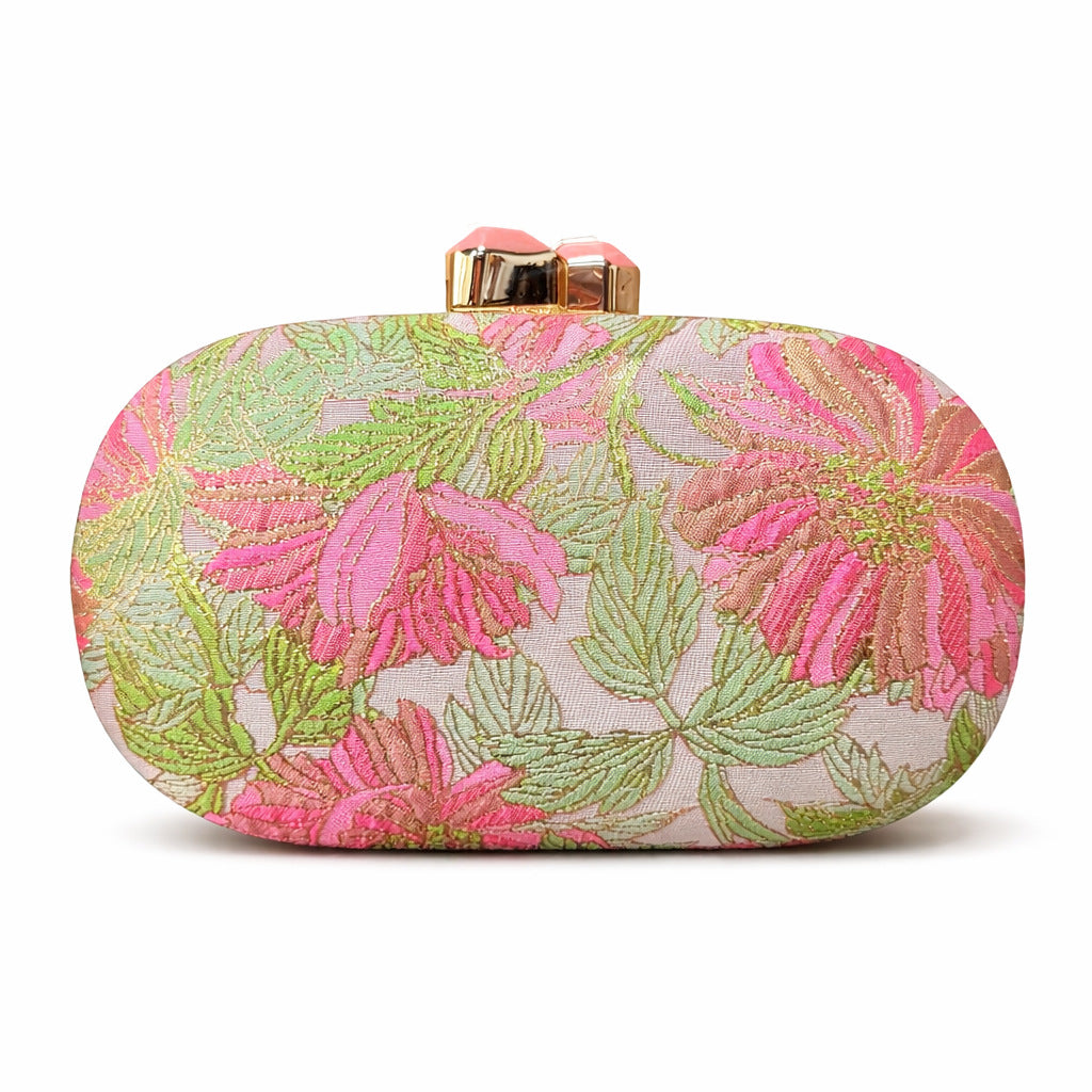 Innovative Women's Flower Cloth Modeling Clutch Dinner Bag