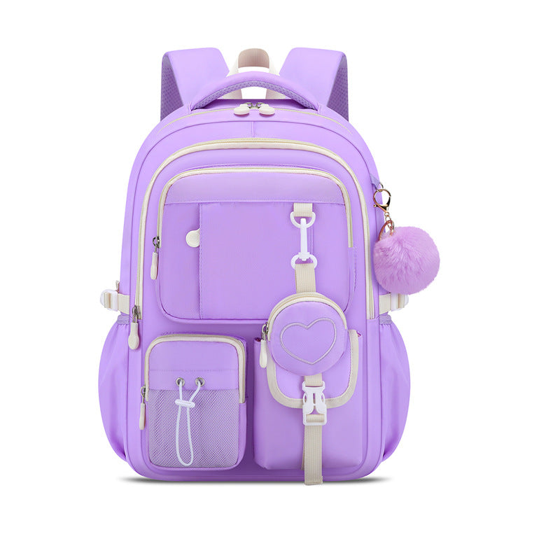 Protection Lightweight Burden Alleviation Large Capacity Cute Junior Primary School Bag