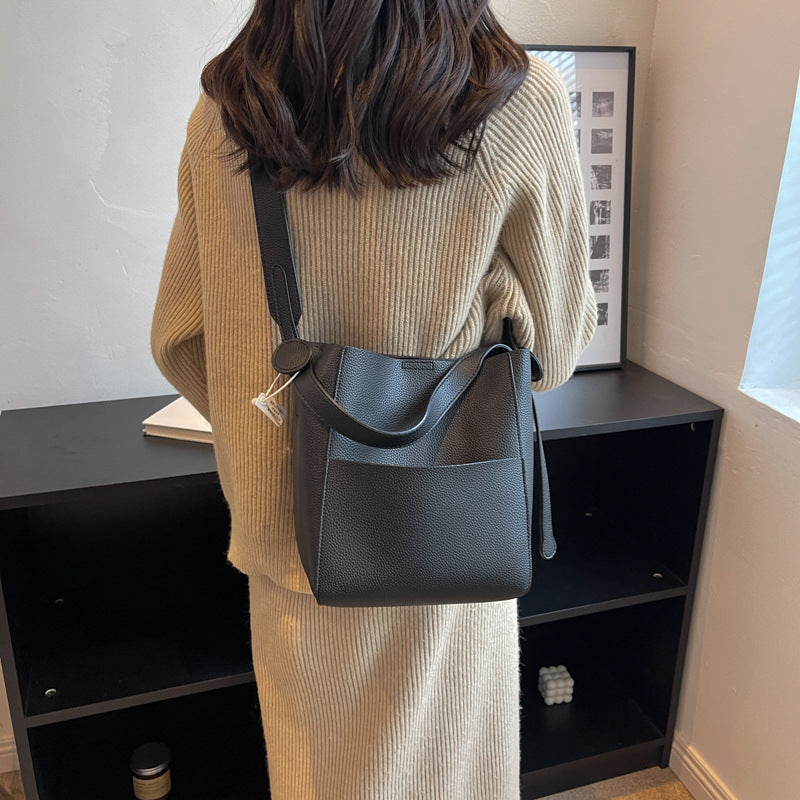 Fried Large Capacity Commuter Spare Basic Simple Wide Bags