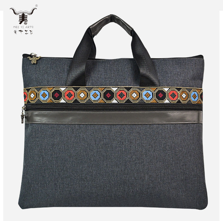 Women's & Men's National Style Class Large Capacity Commuter Laptop Bag