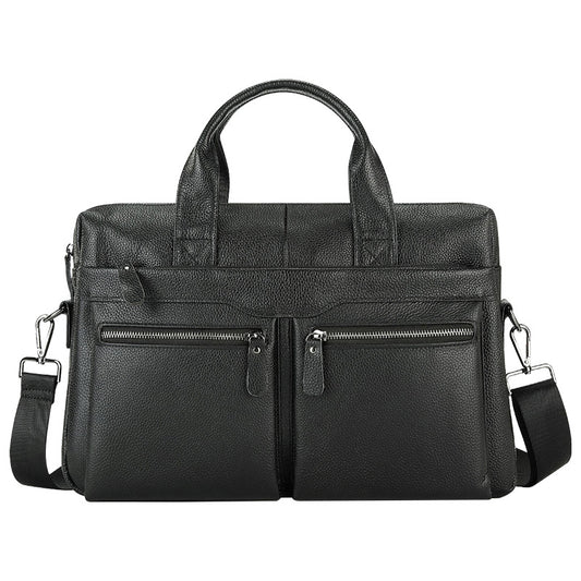 Men's Commuter Simple Business Cow Leather Computer Men's Briefcase